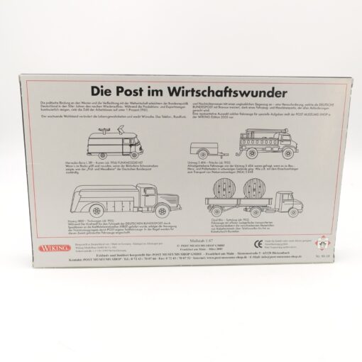 Wiking 1:87 PMS 80-10 Edition 2005 Die Post im Wirtschaftswunder in OVP RR1616 – Bild 4