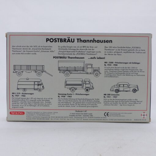 Wiking 1:87 PMS 81-16 Edition Historica No. 2 Postbräu Thanhausen in OVP EX6665 – Bild 3