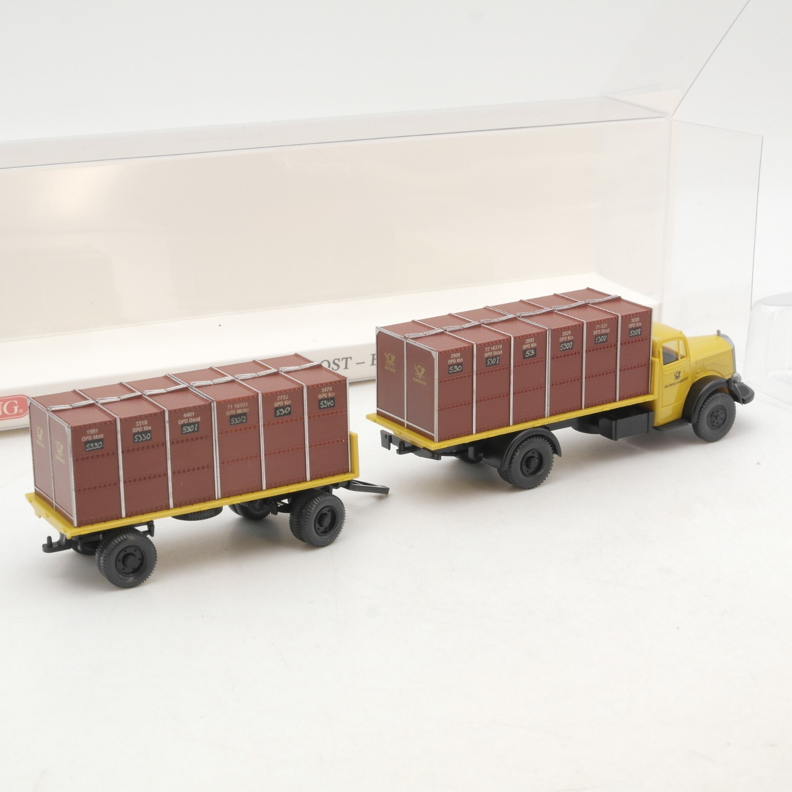 Wiking 1:87 PMS 82-22 MB 6600 Deutsche Bundespost Behälterverkehr in OVP RG9193 – Bild 3