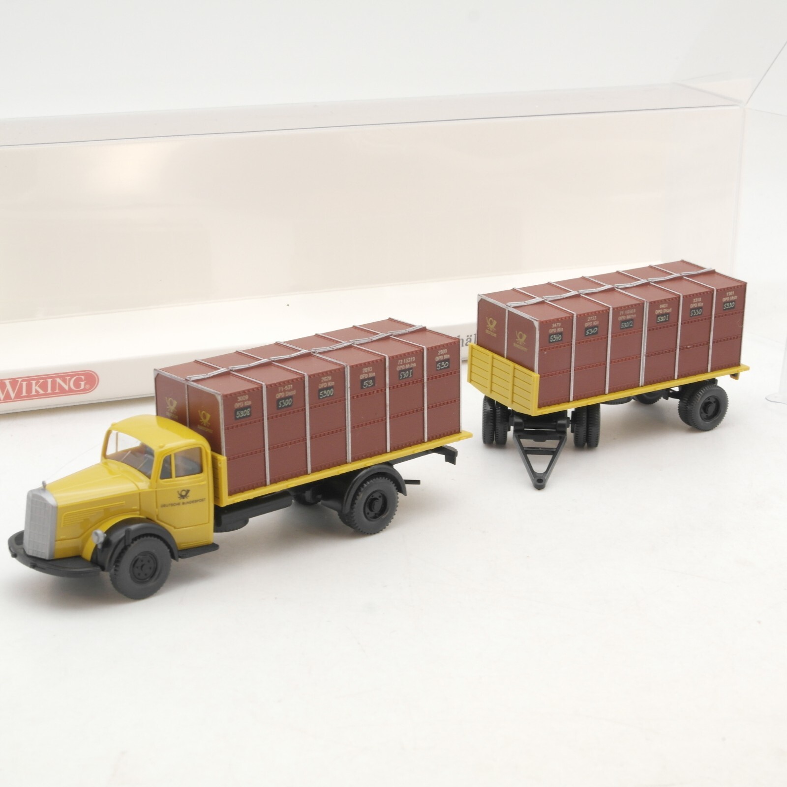 Wiking 1:87 PMS 82-22 MB 6600 Deutsche Bundespost Behälterverkehr in OVP RG9193