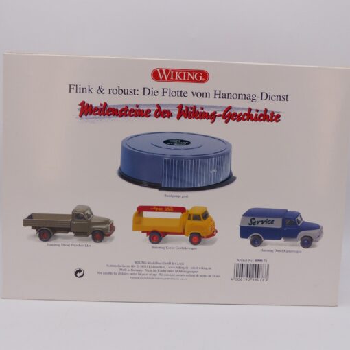 Wiking 1:87 Set 099078 Flink & robust: Die Flotte vom Hanomag-Dienst OVP EX6431 – Bild 3