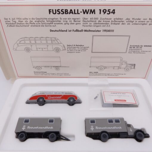 Wiking 1:87 Set PMS 81-22 Edition Historica No. 5 Fussball WM 1954 in OVP EX6732 – Bild 4