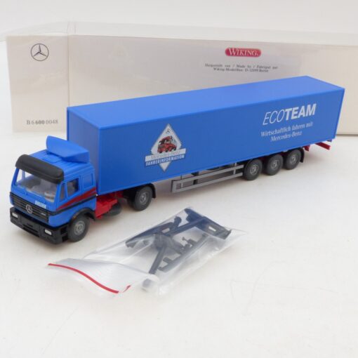 Wiking 1:87 Werbemodell: Mercedes Benz SK Sattelzug ECOTEAM, in OVP EB8465