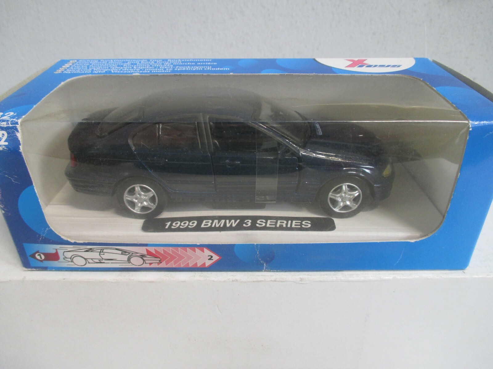 X Toys 1:32 55/4/0981/03 BMW 3 Series Rückziehmotor m.OVP WZ4241