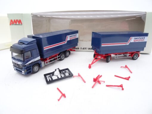 AMW 1:87 MB Hängerzug erhardt spedition in OVP RR332
