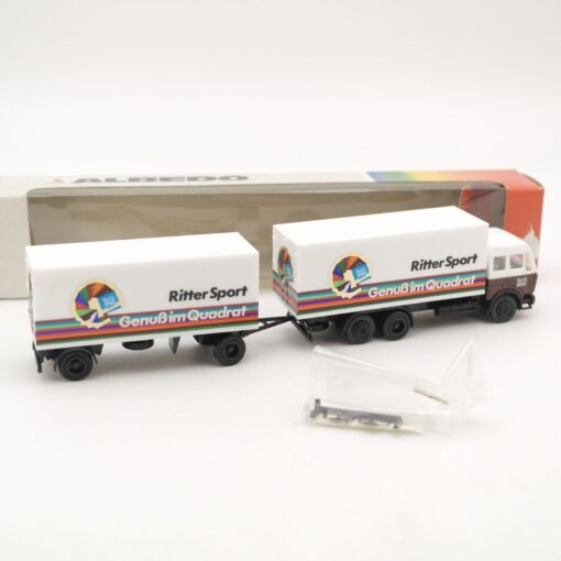 Albedo 1:87 Mercedes MB Hängerzug Ritter Sport in OVP QR8817 – Bild 3