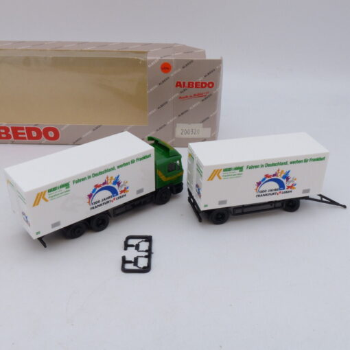 Albedo / Herpa 1:87 Nr.: 200320 MAN F90 Hängerzug August König, in OVP EB1796 – Bild 3
