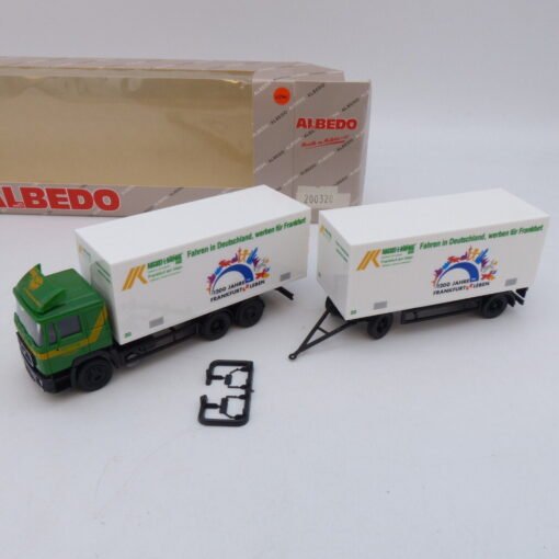 Albedo / Herpa 1:87 Nr.: 200320 MAN F90 Hängerzug August König, in OVP EB1796