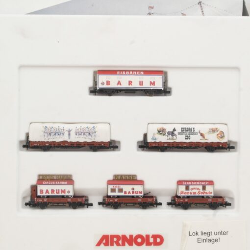 Arnold N 0311 Circus Barum Zug Güterwagen Set in OVP RR4121 – Bild 3