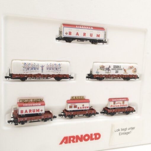 Arnold N 0311 Circus Barum Zug Güterwagen Set in OVP RR4121 – Bild 4