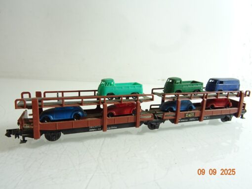 Arnold N 0499 Autotransportwagen mit 7 PKW beladen RR3437 o.