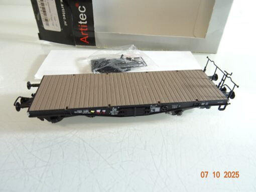 Artitec H0 20.283.02 Flachwagen  / Schwerlastwagen der DB in OVP RR3751 – Bild 3