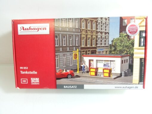 Auhagen H0 Bausatz 99053 Tankstelle neuwertig in OVP RR319
