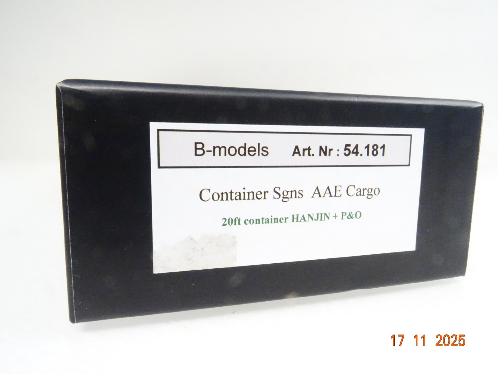 B-Models H0 54.181 Containertragwagen der AAE Cargo in OVP JL4518 – Bild 3