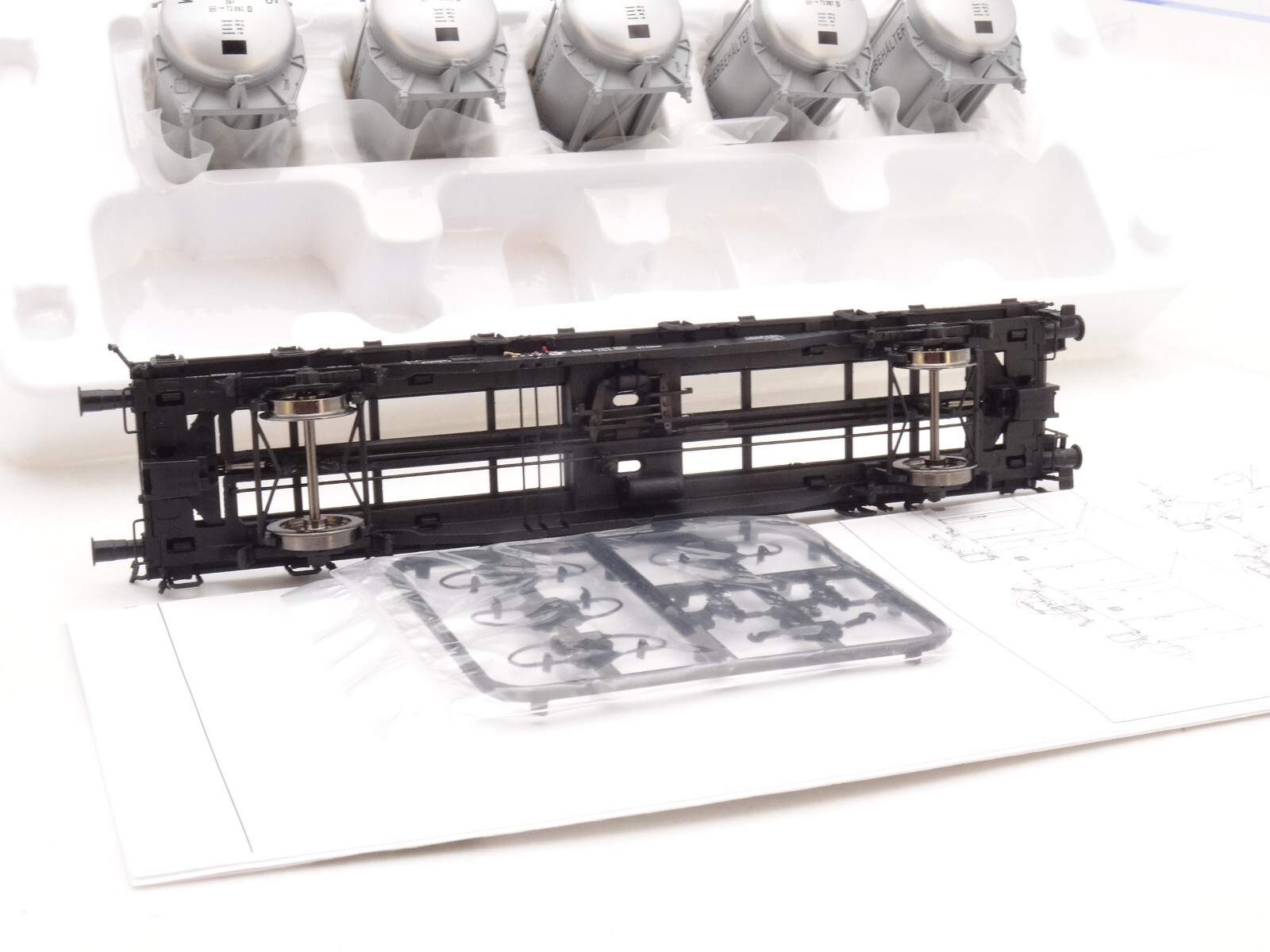 BRAWA H0 49109 Behältertragwagen BTmms58 der DB neuwertig in OVP QR130 – Bild 5