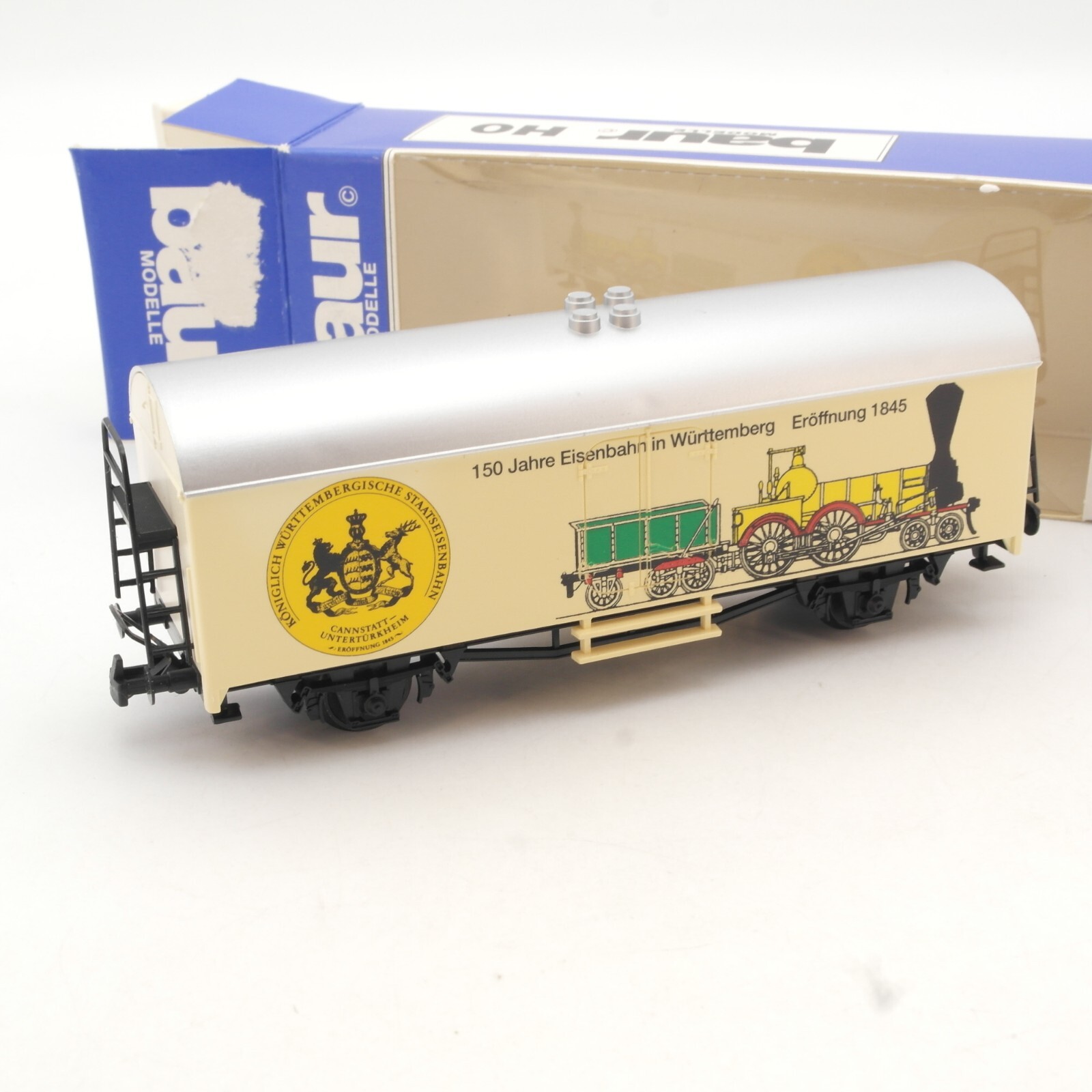 Baur H0 Güterwagen 150 Jahre Eisenbahn in Württemberg, siehe Foto in OVP QR1546 – Bild 3