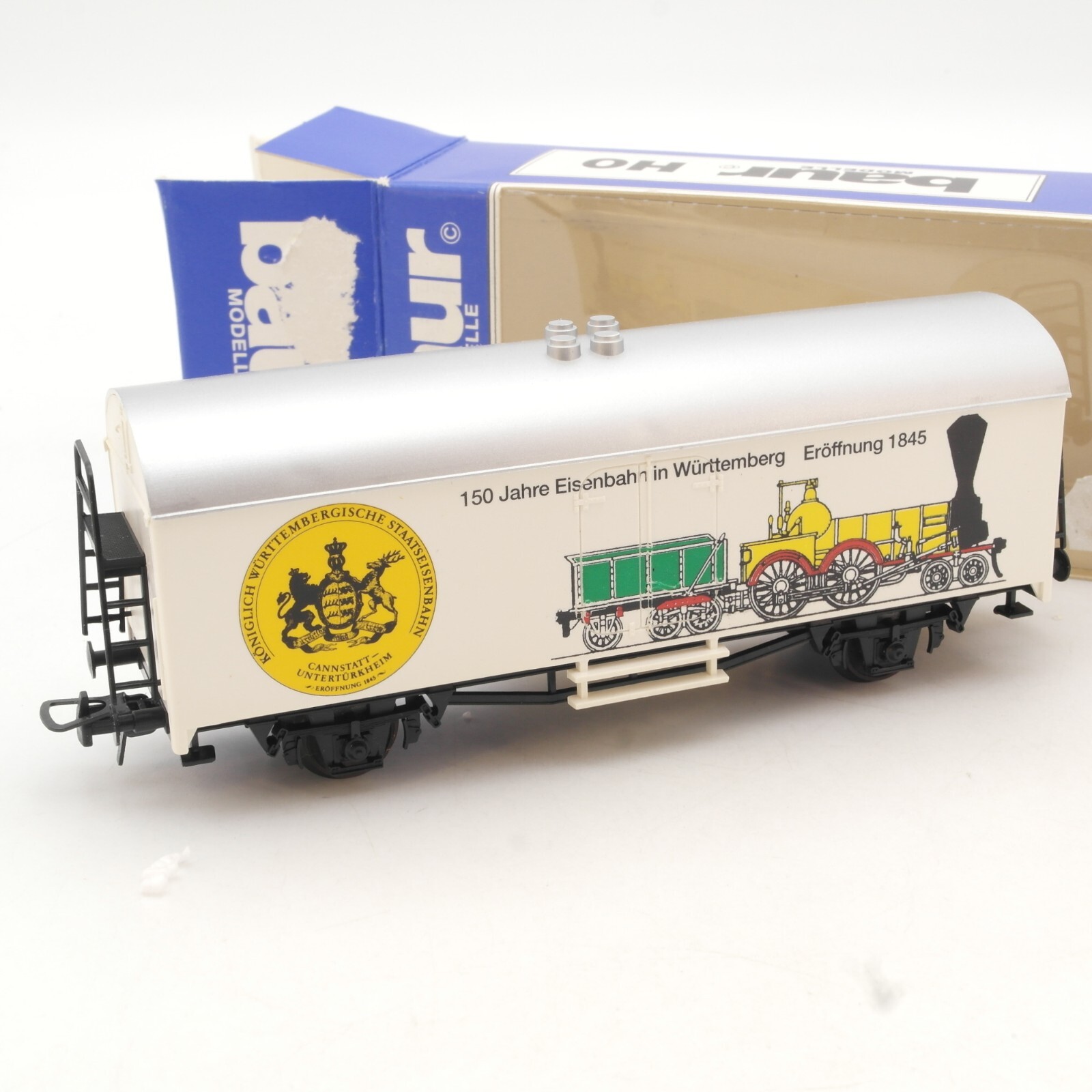 Baur H0 Güterwagen 150 Jahre Eisenbahn in Württemberg, siehe Foto in OVP QR1546