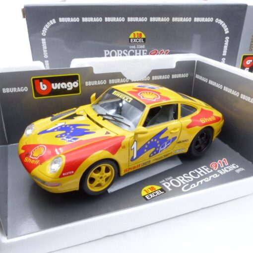 Bburago / Burago 1:18 3360 Porsche 911 Carrera Racing (1993) #1 in OVP EX4207