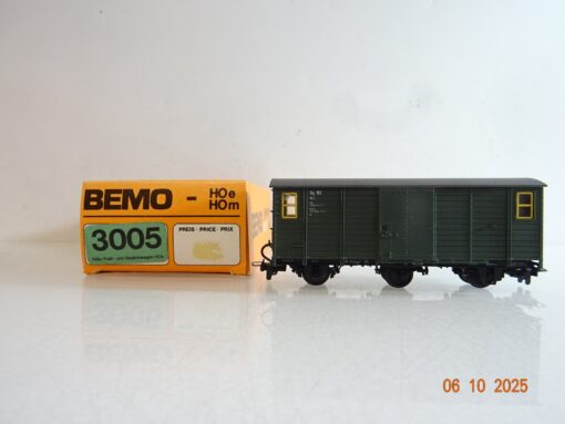 Bemo H0e 3005 Post und Gepäckwagen in OVP BH391