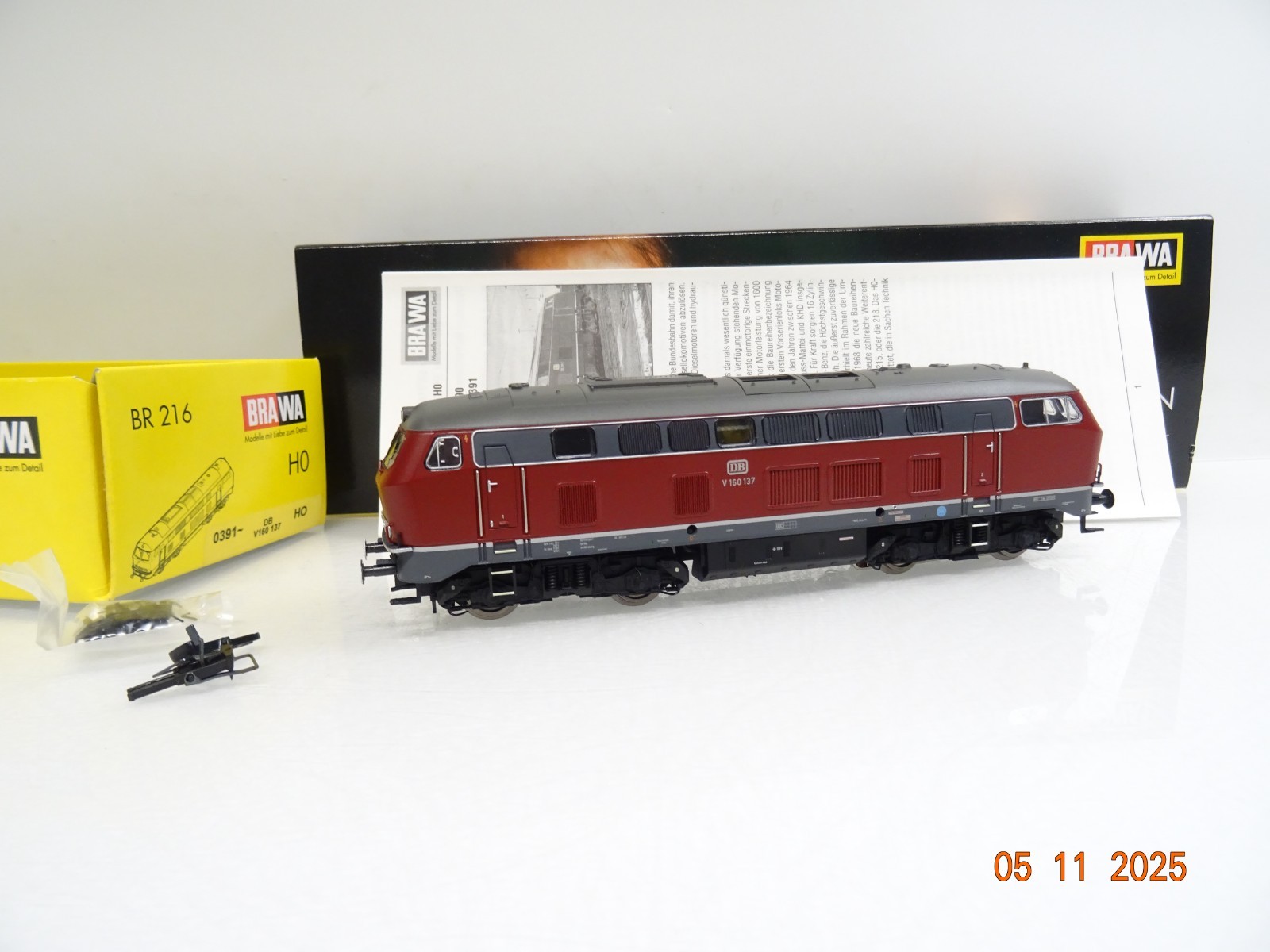 Brawa H0 0391 AC Diesellok V 160 137 der DB Digital in OVP JL4155