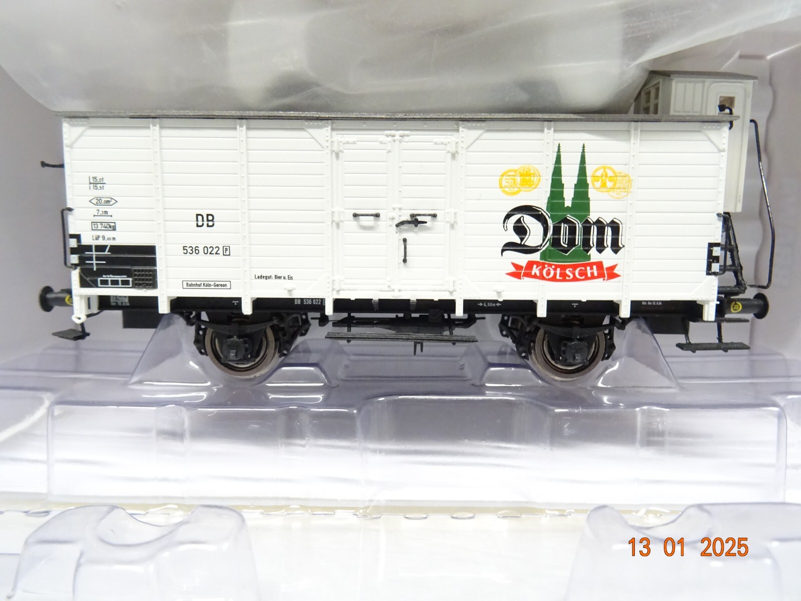 Brawa H0 49005 Kühlwagen Dom Kölsch der DB in OVP PR5226 – Bild 3