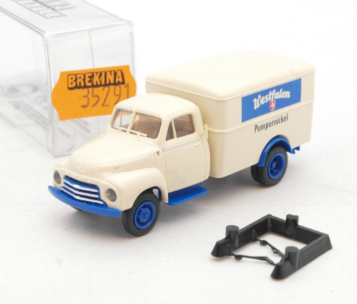 Brekina 1:87 35291 Opel Blitz LKW Kasten Westfalen Pumpernickel in OVP RF9722