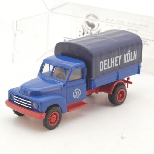 Brekina 1:87 3706 Hanomag L 28 Pritsche Plane DELHEY KÖLN in OVP QR1874