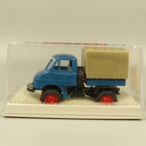 Brekina 1:87 39009 MB Unimog U411 Pritsche/Plane in OVP EX7290 – Bild 4