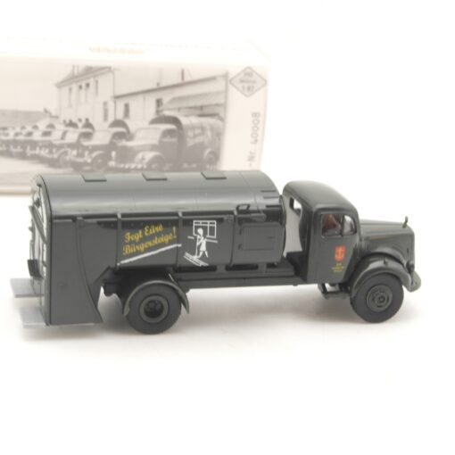 Brekina 1:87  40008 MB L 311 LKW Müllwagen Stadt Ludwigshafen in OVP RR3629 – Bild 3