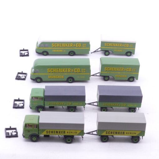 Brekina 1:87 4er-Pack ältere LKW Modelle Schenker in Tüte siehe Bilder o. EX6777