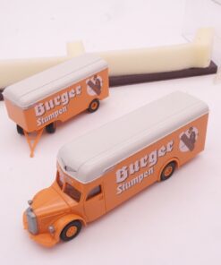 Brekina 1:87  5517 Mercedes Benz L6600 Hängerzug Burger Stumpen in OVP RT8170