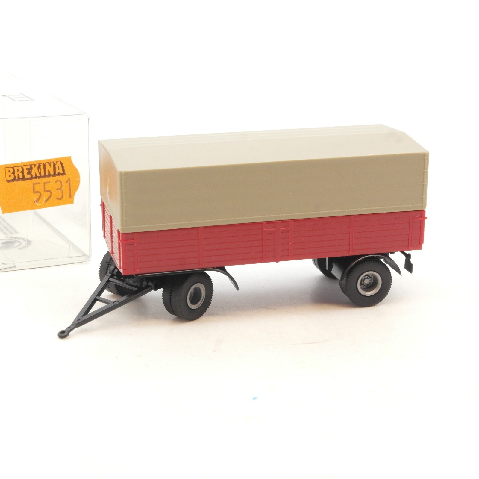 Brekina 1:87 5531 Pritschen Anhänger mit Plane in OVP RG275