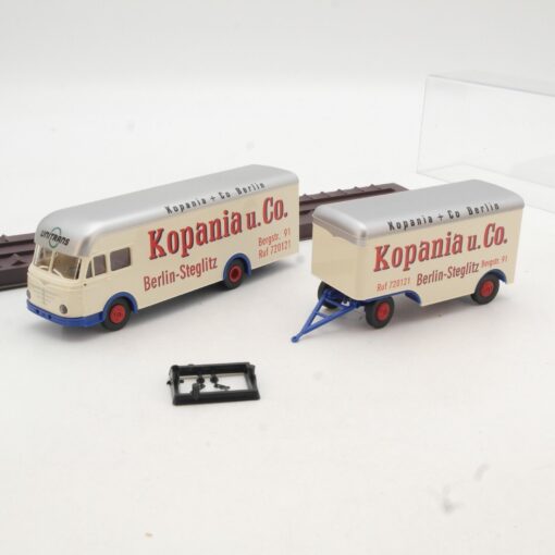 Brekina 1:87 57802 Büssing Möbel Hängerzug Kopania u. Co. in OVP QR2429