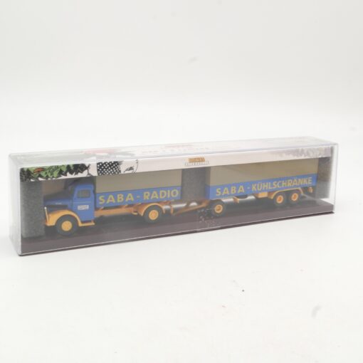 Brekina 1:87 72207 MAN F 8 Hängerzug Saba Kühlschränke / Radio in OVP RR3610 – Bild 4