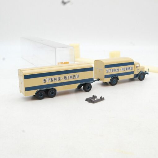 Brekina 1:87 7710 Büssing Hängerzug Stern Biere in OVP RF9703 – Bild 3