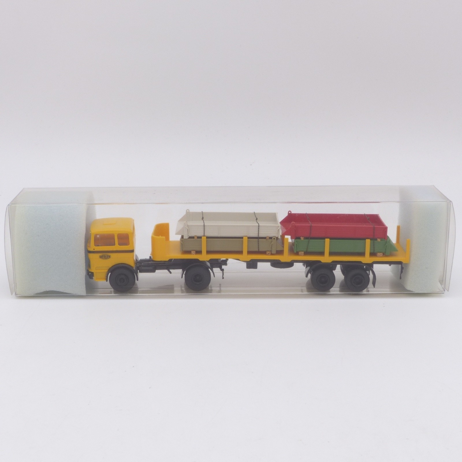 Brekina 1:87 MB LP 1620 Meiller Rungen-Sattelzug mit Ladung in EVP EX8398 – Bild 4