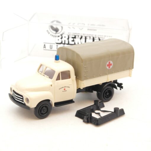Brekina 1:87 Opel Blitz Pritsche Plane DRK Rotes Kreuz in OVP RG193