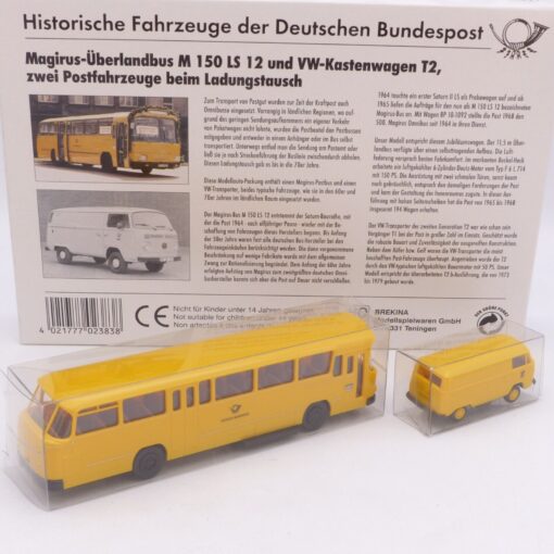 Brekina 1:87 Serie 12 - 2er Set Fahrzeuge der Bundespost, in OVP EX1843 – Bild 3