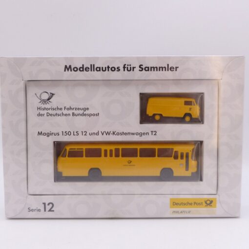 Brekina 1:87 Serie 12 - 2er Set Fahrzeuge der Bundespost, in OVP EX1843 – Bild 4