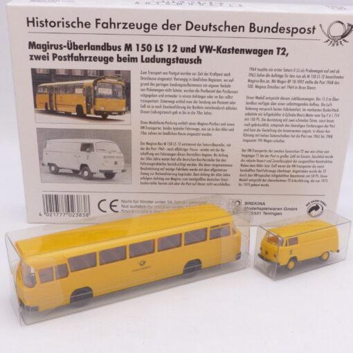 Brekina 1:87 Serie 12 - 2er Set Fahrzeuge der Bundespost, in OVP EX1843