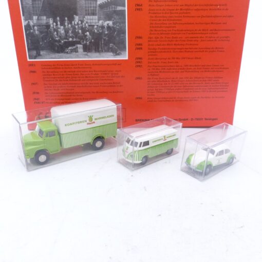 Brekina 1:87 Werbemodell Set Zentis Konfitüre 3-teilig in OVP EX6936
