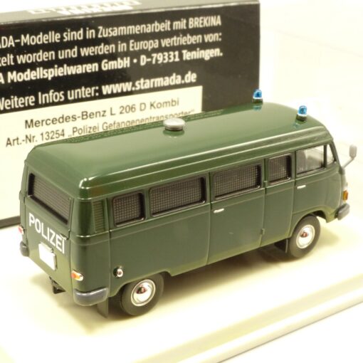 Brekina Starmada 1:87 13254 Mercedes Benz L 206 D Kombi Polizei in OVP EX3960 – Bild 3