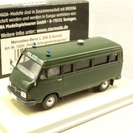 Brekina Starmada 1:87 13254 Mercedes Benz L 206 D Kombi Polizei in OVP EX3960