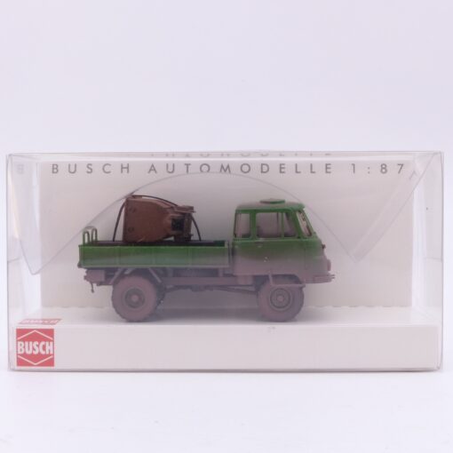 Busch 1:87 50235 Robur LO 2002 A Pritschen-LKW mit Lore in OVP EX7320 – Bild 4