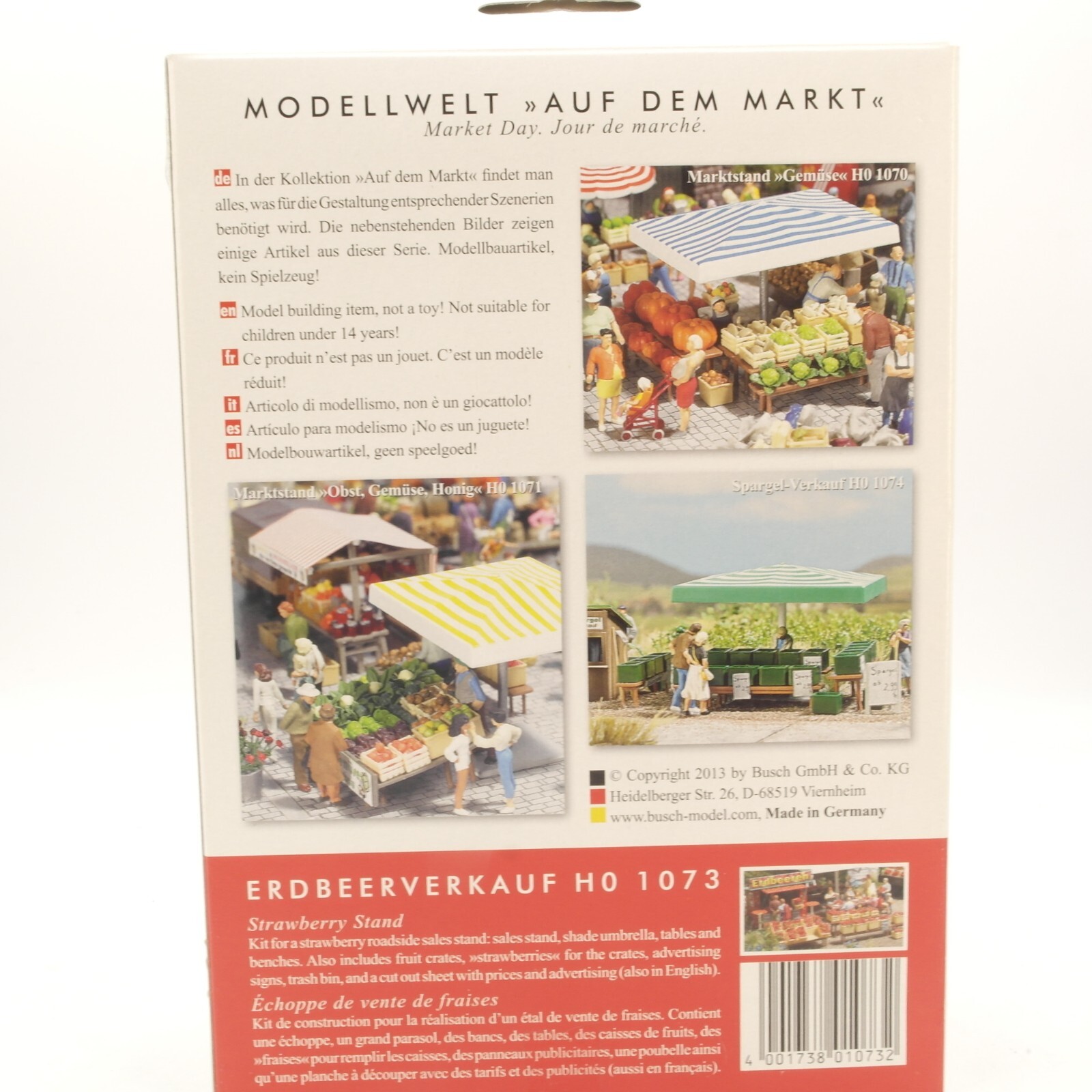 Busch H0 1073 Erdbeerverkauf neuwertig in OVP RG7449 – Bild 4
