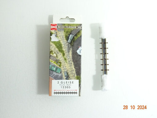 Busch H0 12305 Gleis 2St. 133,2mm siehe Foto in OVP CK3633