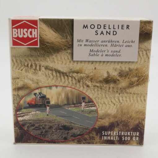 Busch H0 7552 Modelliersand dunkelbraun in OVP QR6277