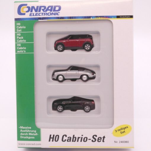 Conrad 1:87 246380 H0 Cabrio-Set 3-teilig und neuwertig in OVP EZ6941