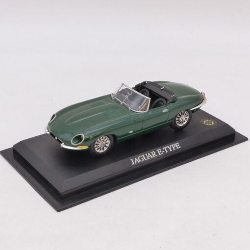 Del Prado 1:43 Jaguar E-Type dunkelgrün auf Podest, siehe Bilder o. EB6544