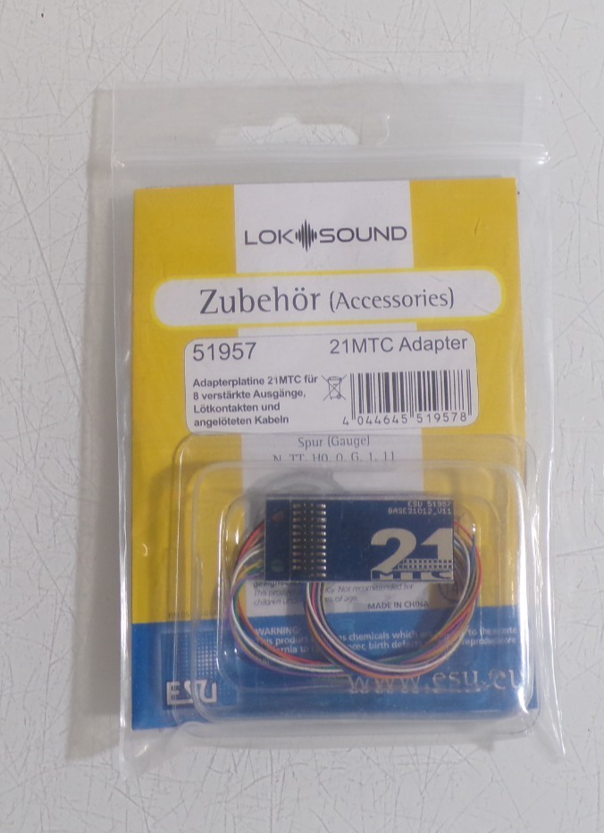ESU 51957 Adapterplatine 21MTC siehe Foto in OVP PK2928